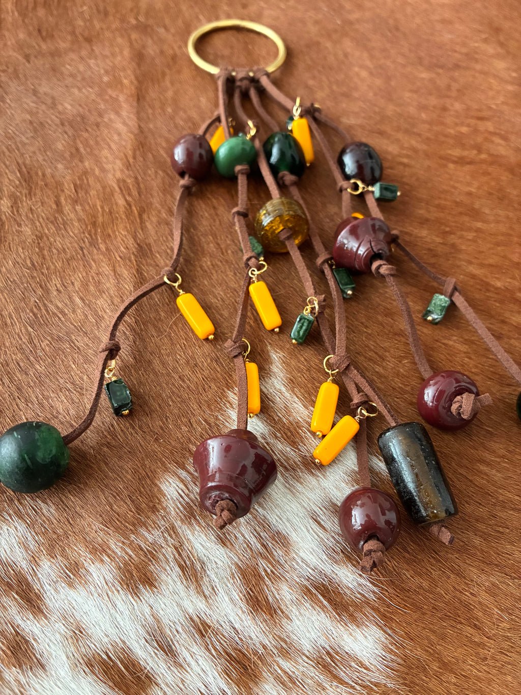 Glass Bead Bag Charm