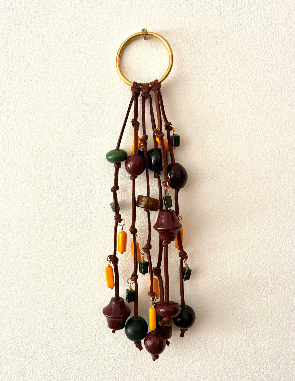 Glass Bead Bag Charm