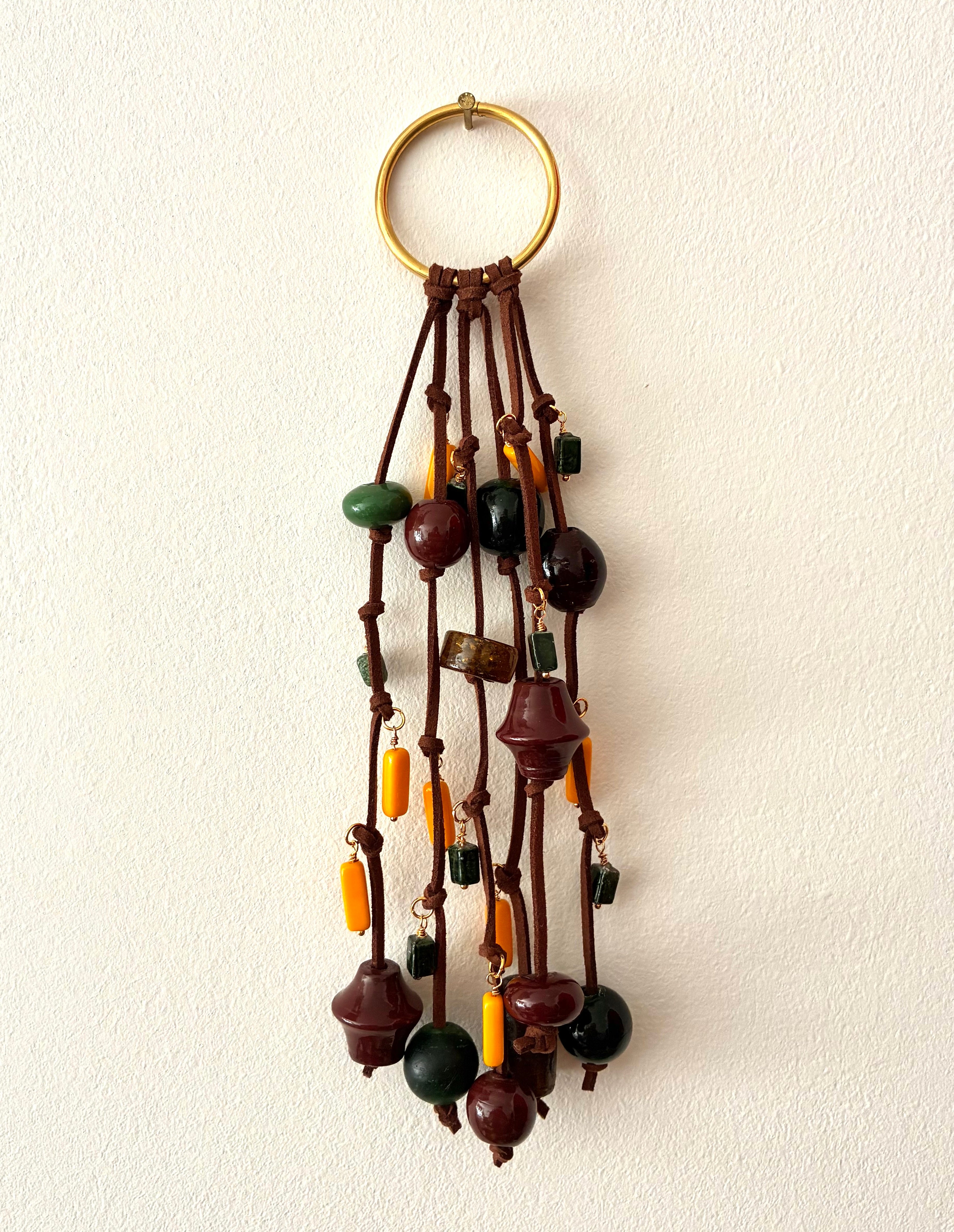Glass Bead Bag Charm