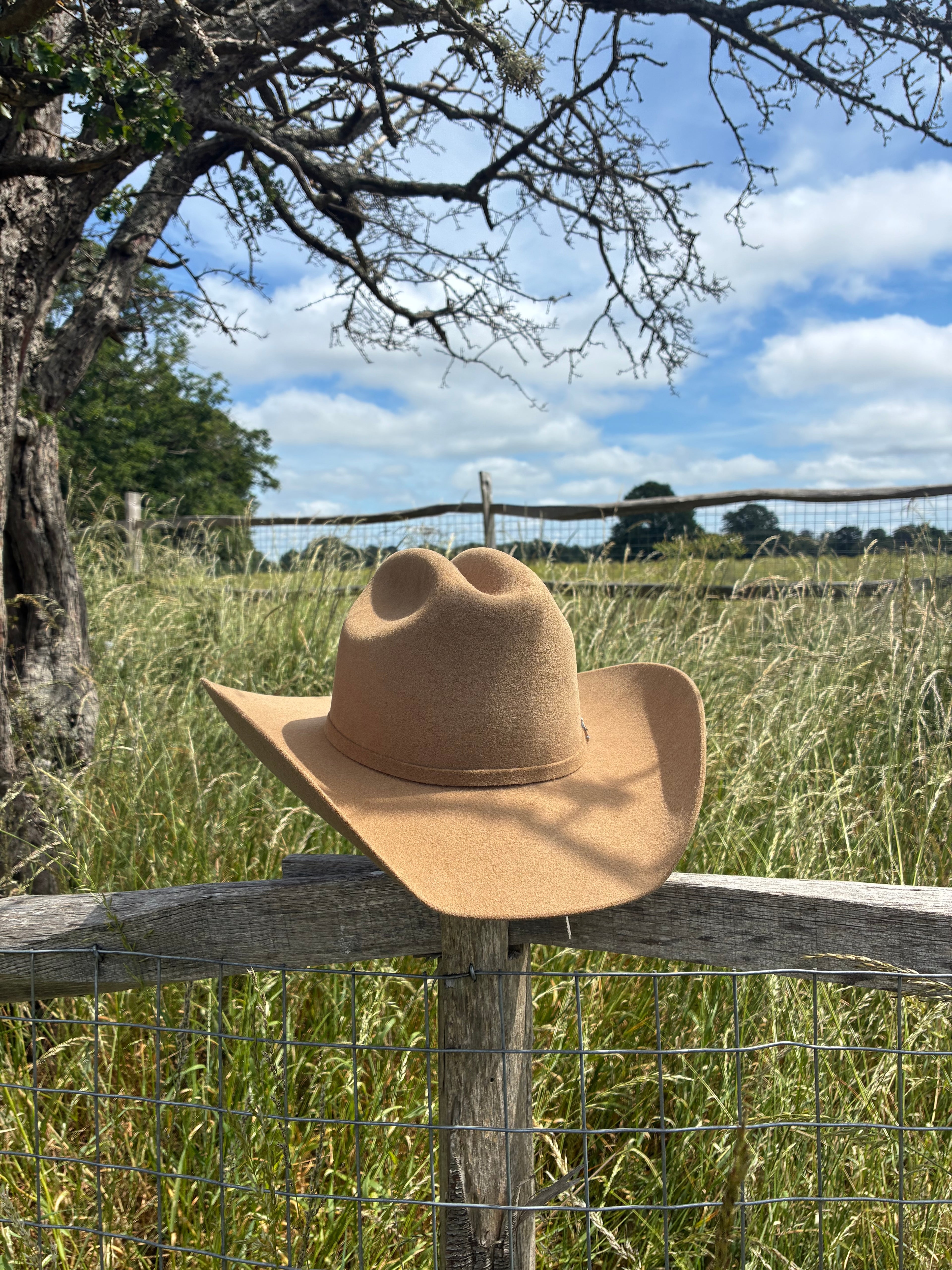 100% Wool Cowboy Hat - Camel