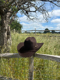 100% Wool Cowboy Hat - Coffee