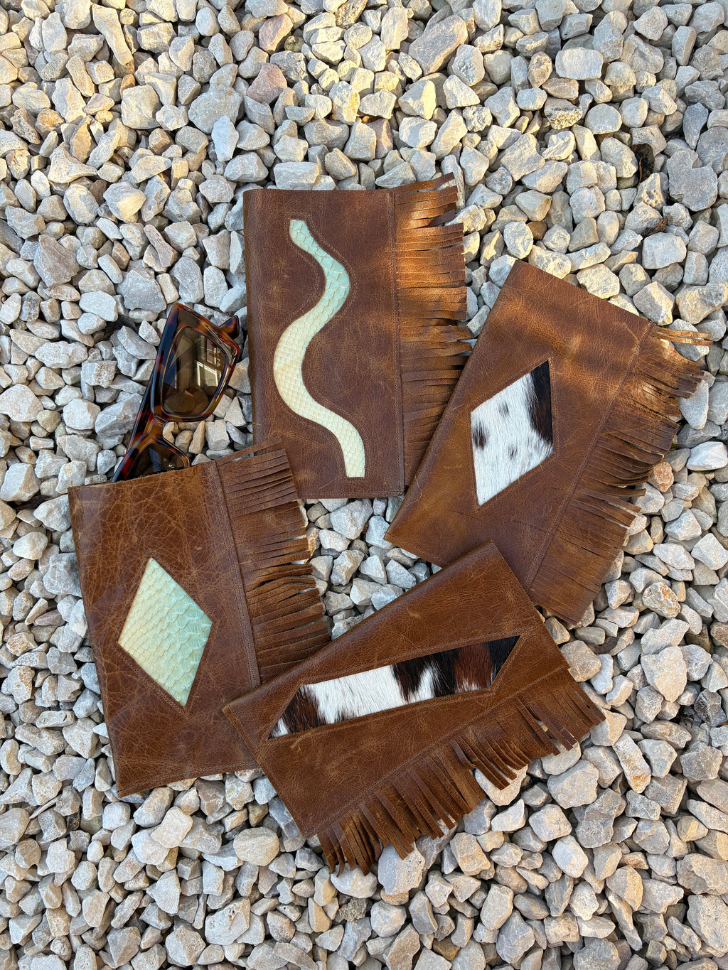 Real Leather Glasses Slip - Slash of Cowhide