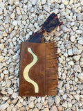 Real Leather Glasses Slip - Slither Of Snake