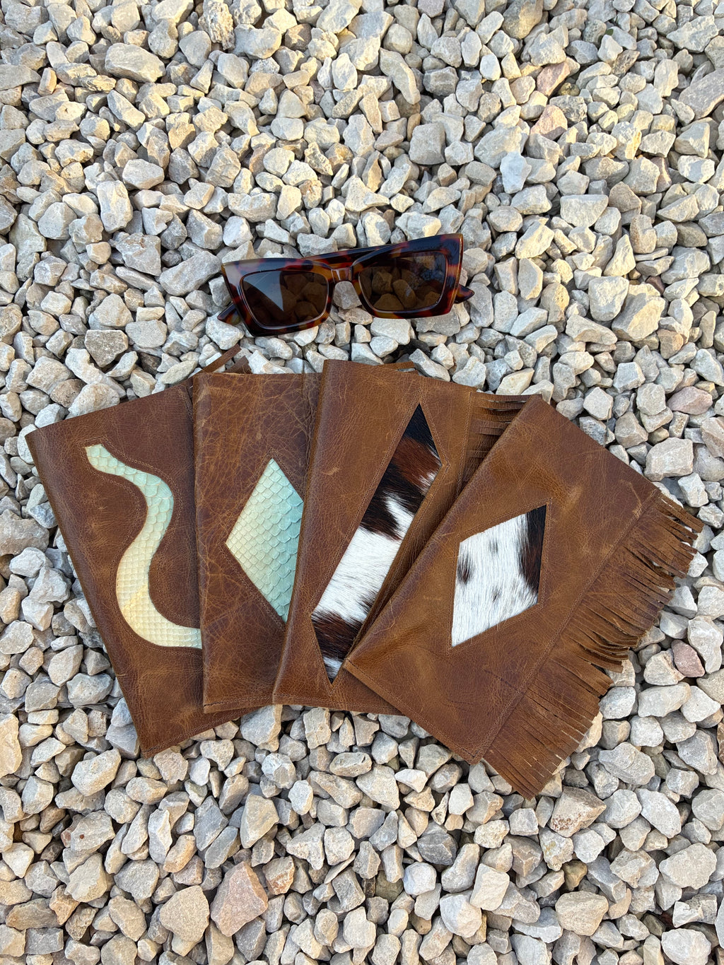 Real Leather Glasses Slip - Slash of Cowhide