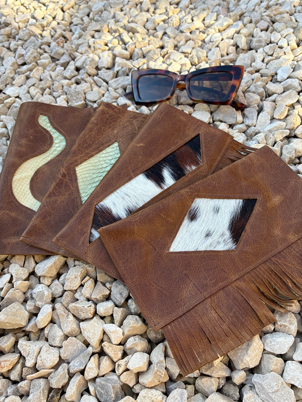 Real Leather Glasses Slip - Slash of Cowhide