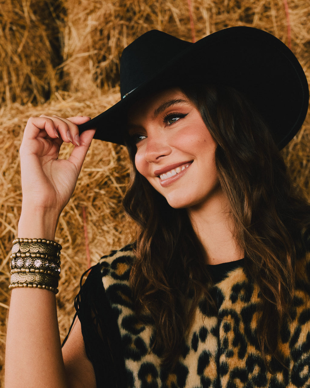 Bronze Beaded Cuffs