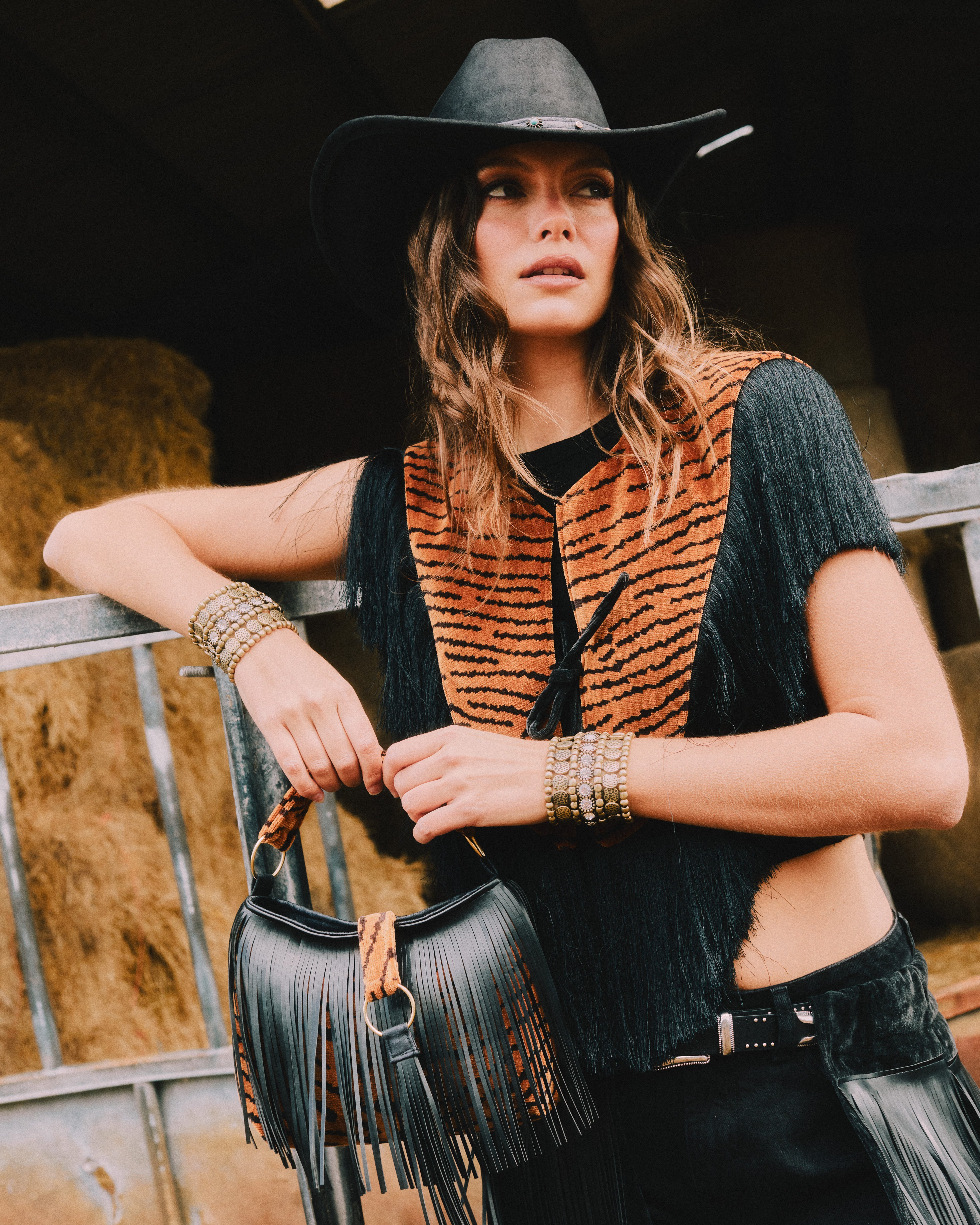 Bronze Beaded Cuffs