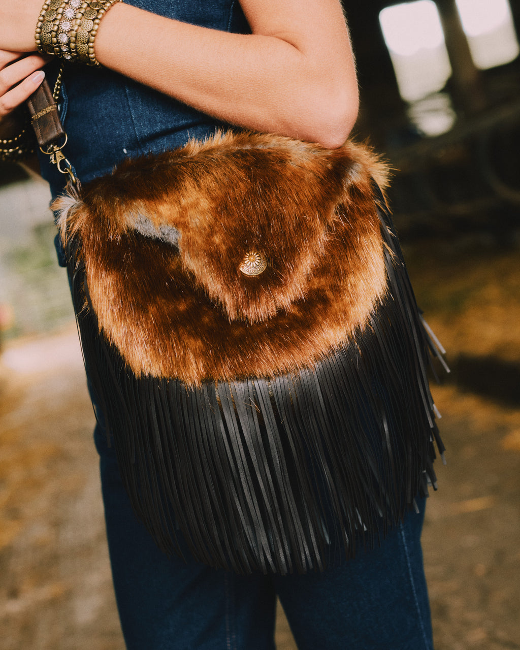 The Ryder Fringe Saddle Bag