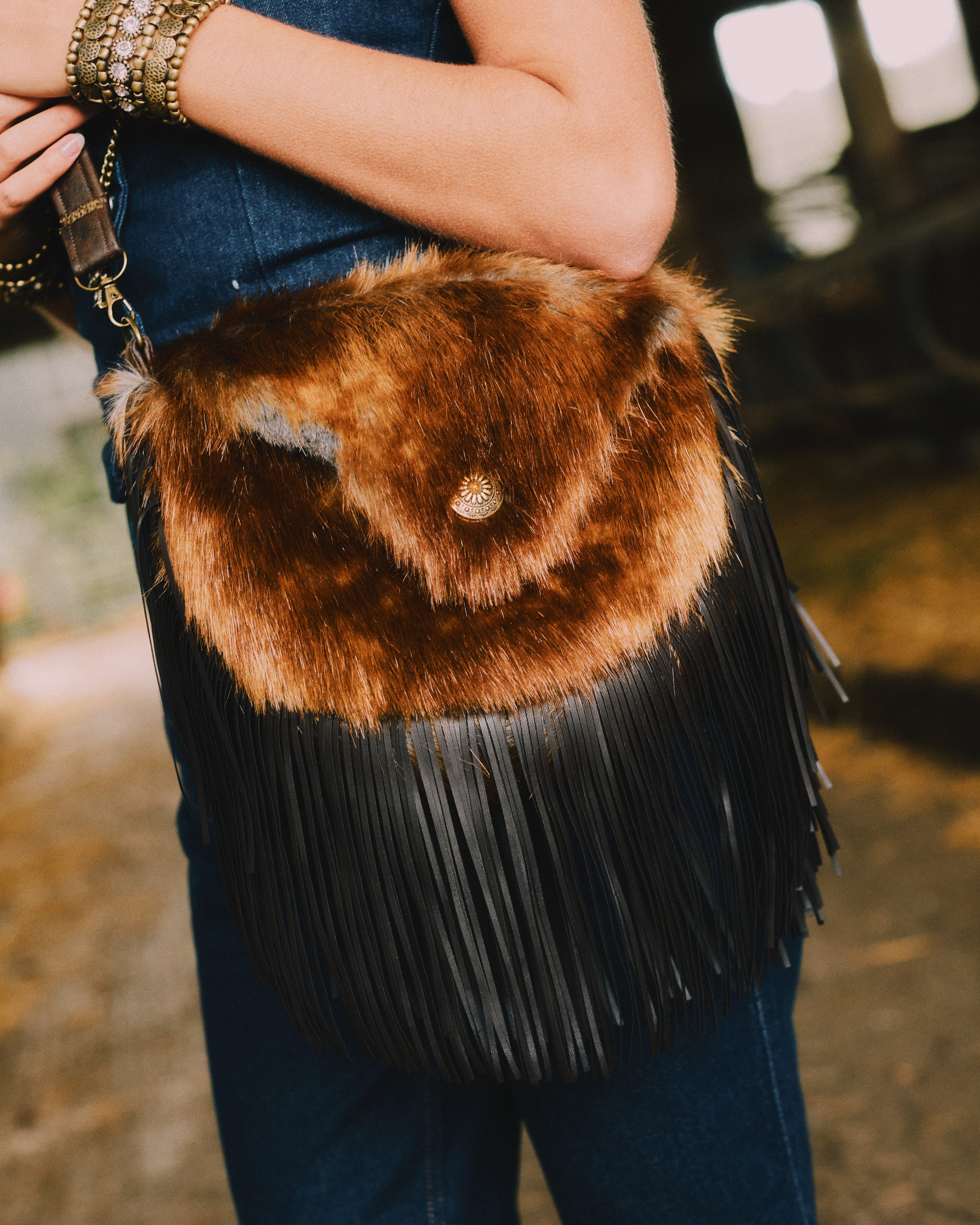 The Ryder Fringe Saddle Bag