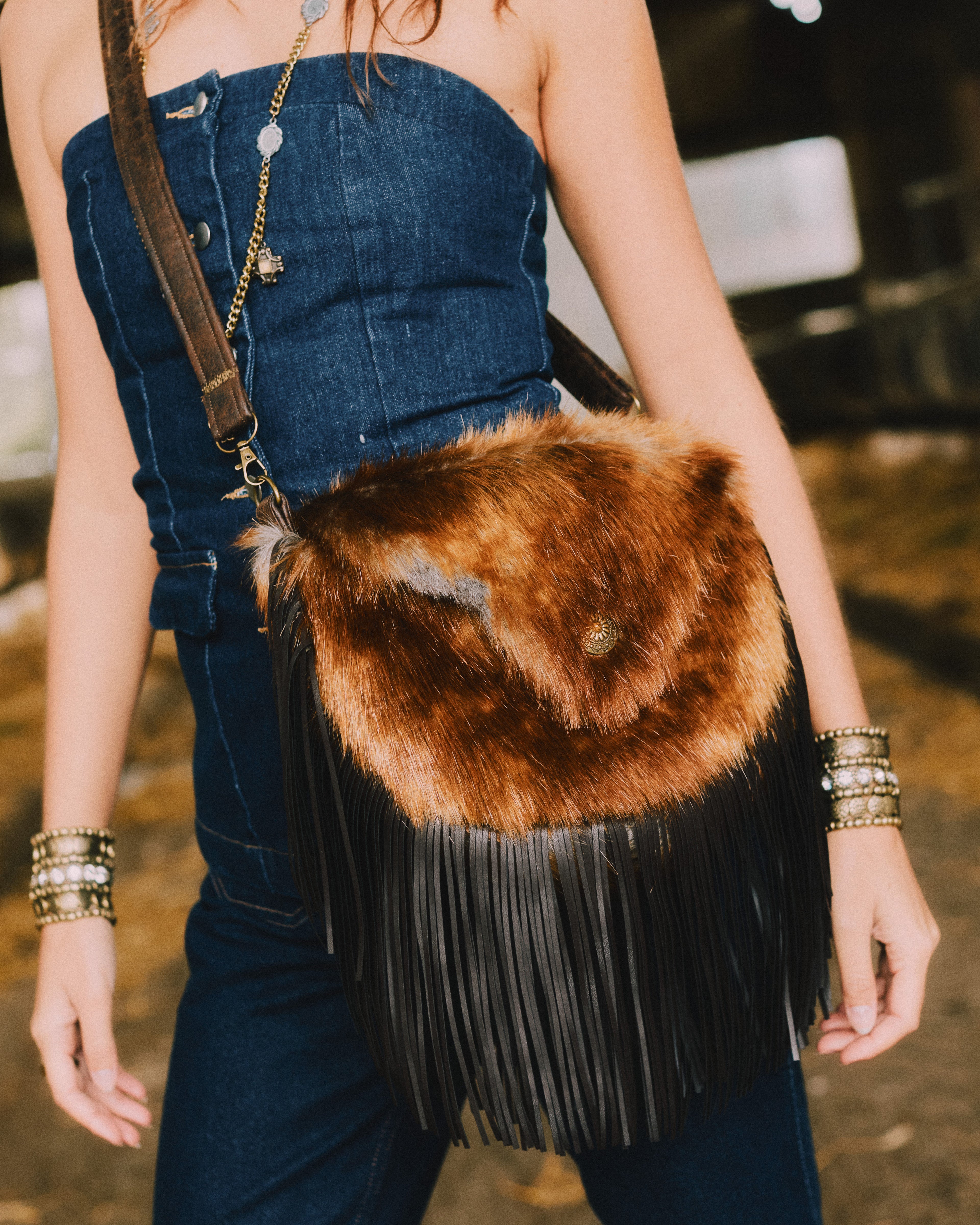 The Ryder Fringe Saddle Bag