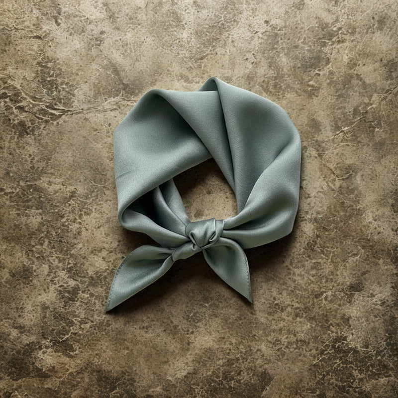 Dusty Green 100% Silk Neckerchief
